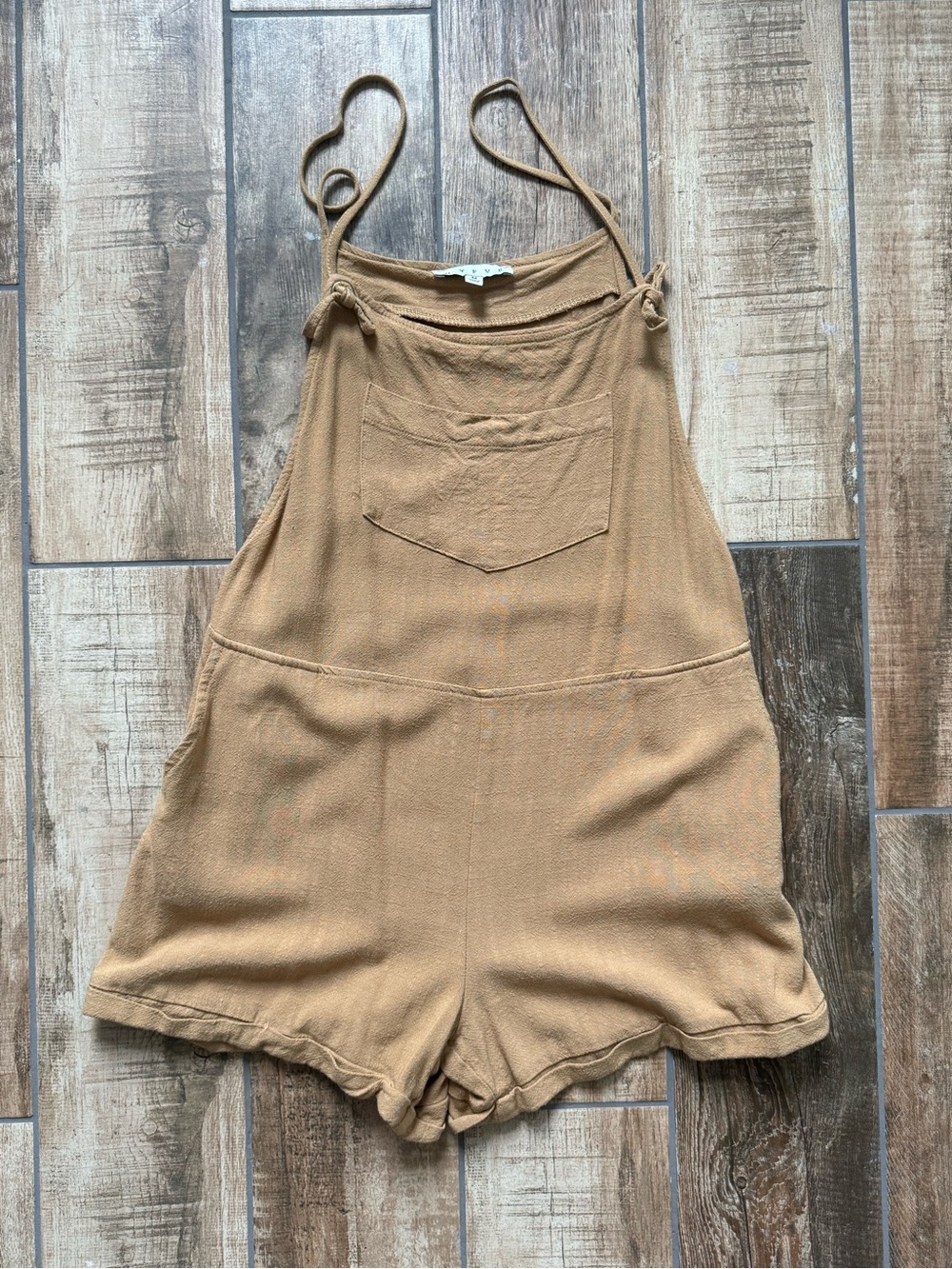 HYFVE Overall Romper in Camel
